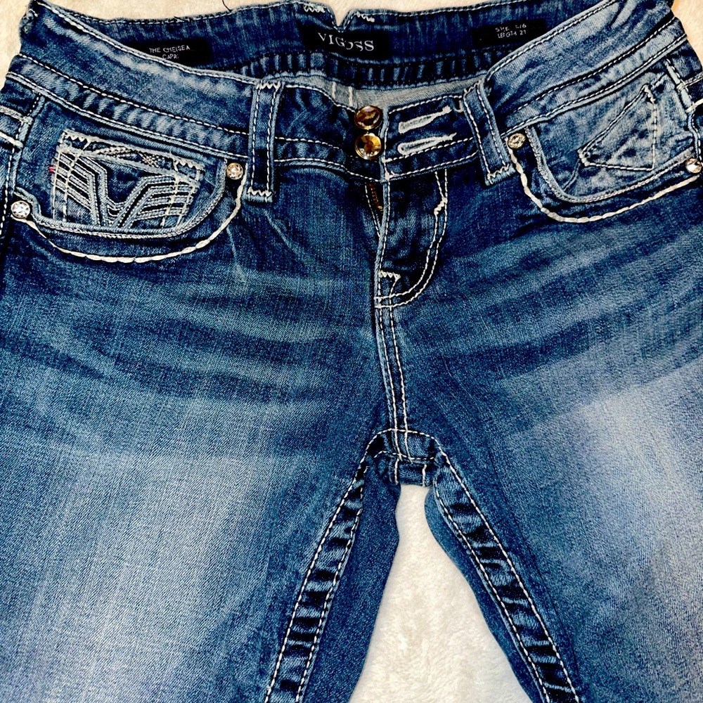 Vigoss blue jean capris size 5/6